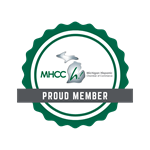 MHCC Member badge Michigan Hispanic Chamber of Commerce logo